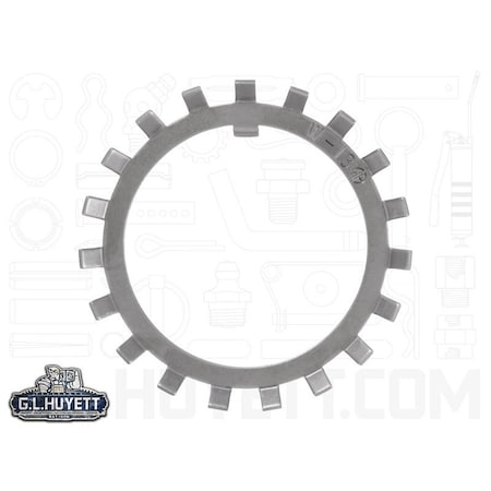 Huyett Tooth Lock Washer, Carbon Steel, Plain Finish W-13